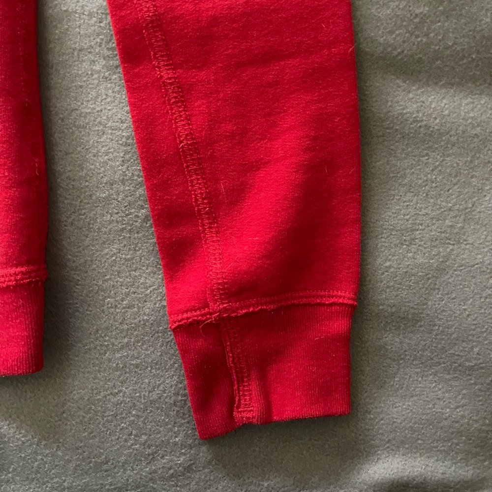 Abercrombie & Fitch Women Bright Red Zip-Up Hoodie - Picture 4 of 5